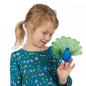 Preview: Folkmanis Fingerpuppe Mini Peacock / Mini Pfau 8017